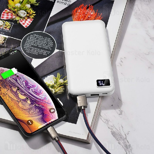 پاوربانک بروفون Borofone BT22 Dual USB Digital Display Power Bank 2A 10000mAh