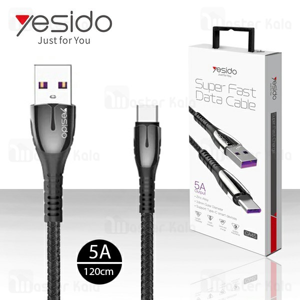 کابل Type C یسیدو Yesido CA45 Super Fast Cable 5A سوپر شارژ QC3.0