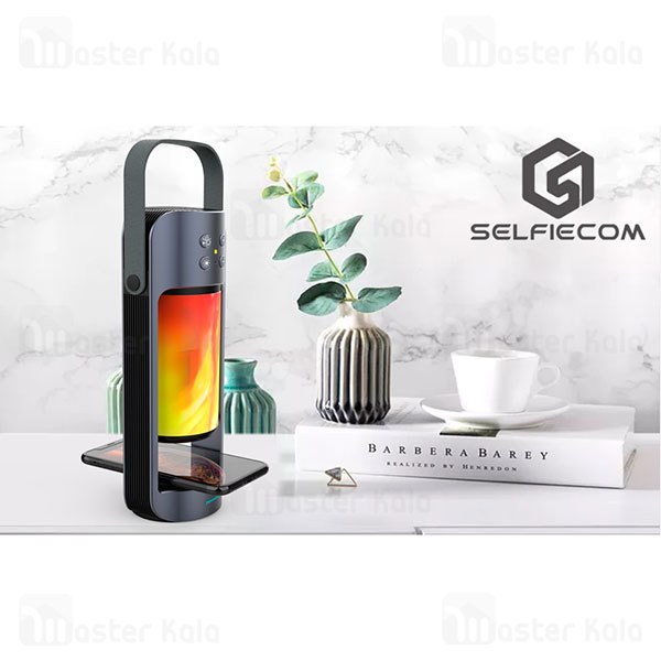 اسپیکر بلوتوث و شارژر وایرلس SelfieCom Alpha Bluetooth Speaker 10W