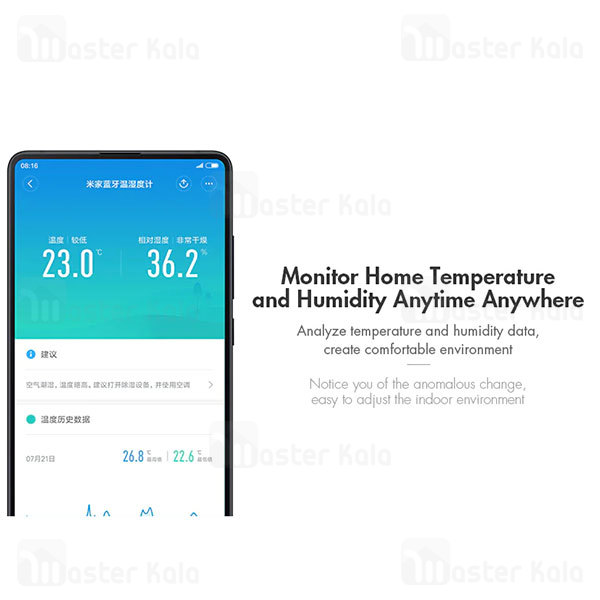 دماسنج و رطوبت سنج شیائومی Xiaomi Mi Bluetooth Temperature Humidity Monitor