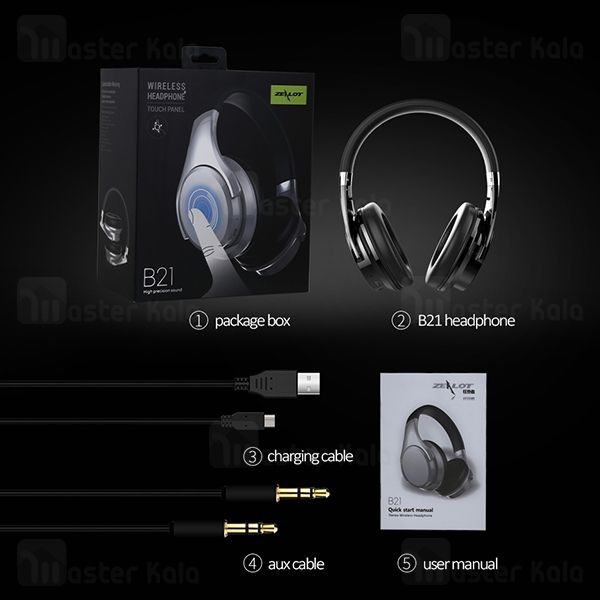 هدفون بلوتوث زیلوت Zealot B21 Super Bass Wireless Headphone