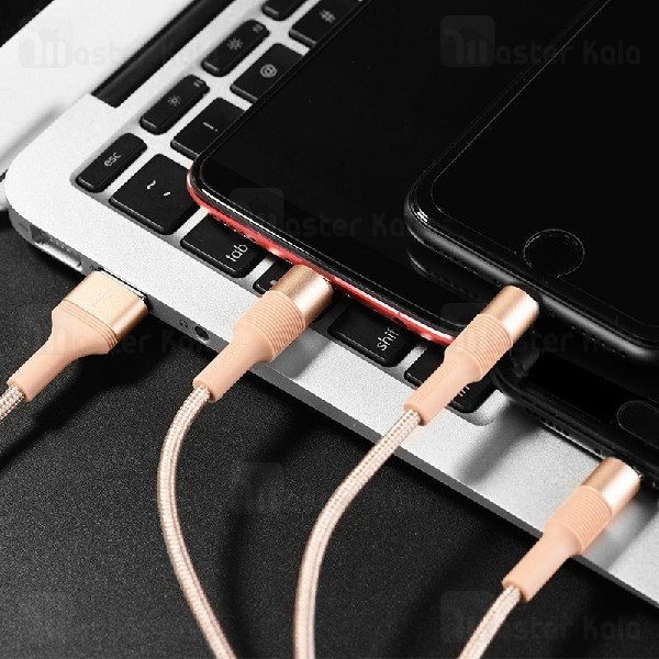 کابل سه کاره Borofone BX21 3 in 1 Cable 1m 2.4A