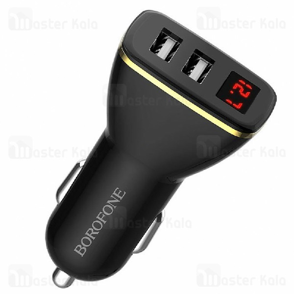 شارژر فندکی بروفون Borofone BZ11 Digital Display Car Charger توان 2.1 آمپر