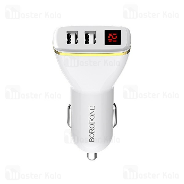 شارژر فندکی بروفون Borofone BZ11 Digital Display Car Charger توان 2.1 آمپر