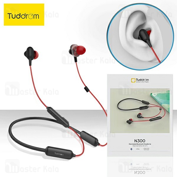 هندزفری بلوتوث تادروم Tuddrom N300 Neckband Bluetooth Earphone IPX5