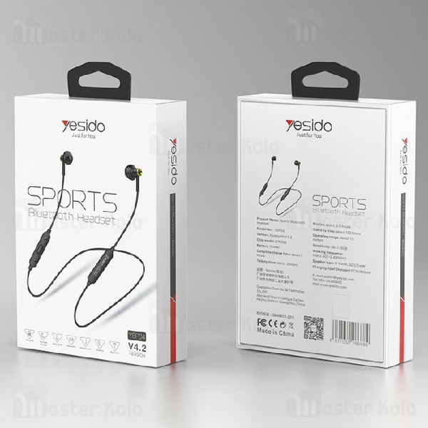 هندزفری بلوتوث یسیدو Yesido YSP04 Sport Bluetooth Headset طراحی گردنی