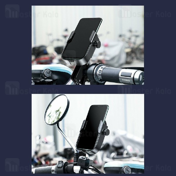 هولدر دوچرخه و موتور بیسوس Baseus Armor Motorcycle Holder SUKJA-01 ابعاد 4 تا 6.5 اینچ