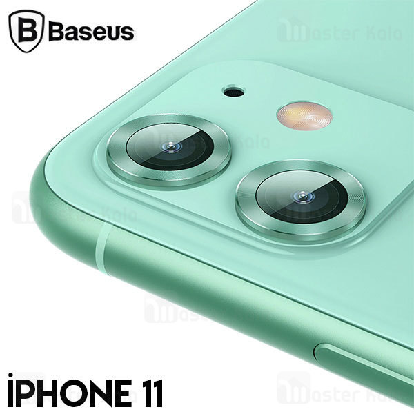 محافظ لنز دوربین فلزی بیسوس Apple iPhone 11 Baseus SGAPIPH61S-AJT01 Alloy Protection Ring Lens Film