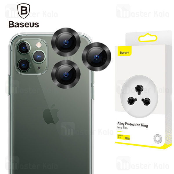 محافظ لنز دوربین فلزی بیسوس Apple iPhone 11 Pro / 11 Pro Max Baseus Alloy Protection Ring Lens Film 