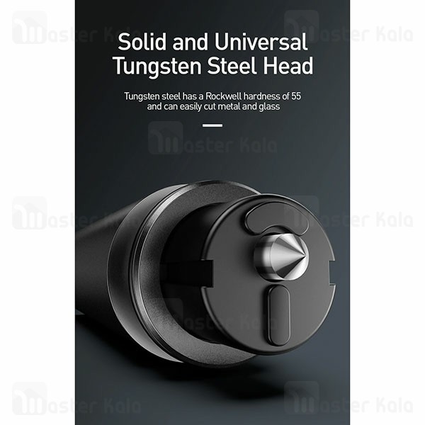 چکش اضطراری بیسوس Baseus Sharp Tool Safety Hammer CRSFH-0G دارای کاتر کمربند