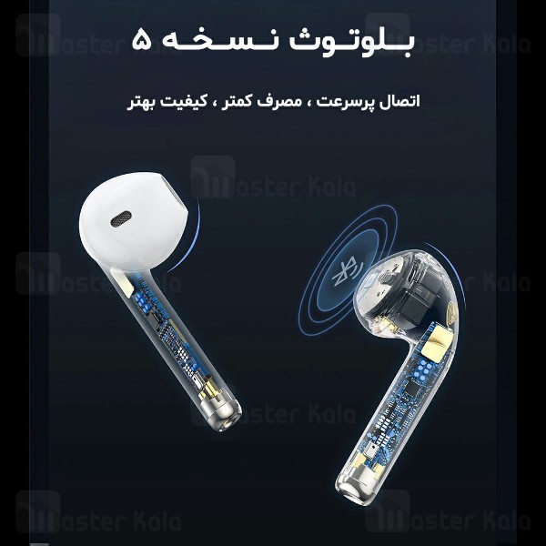 هندزفری بلوتوث دوگوش بیسوس Baseus W04 Pro TWS Earphone NGW04P-01 طرح ایرپاد