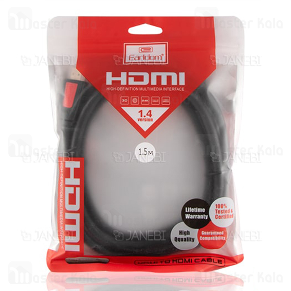 کابل HDMI ارلدام Earldom ET-W09 HDMI V1.4 1080p طول 0.75 متر