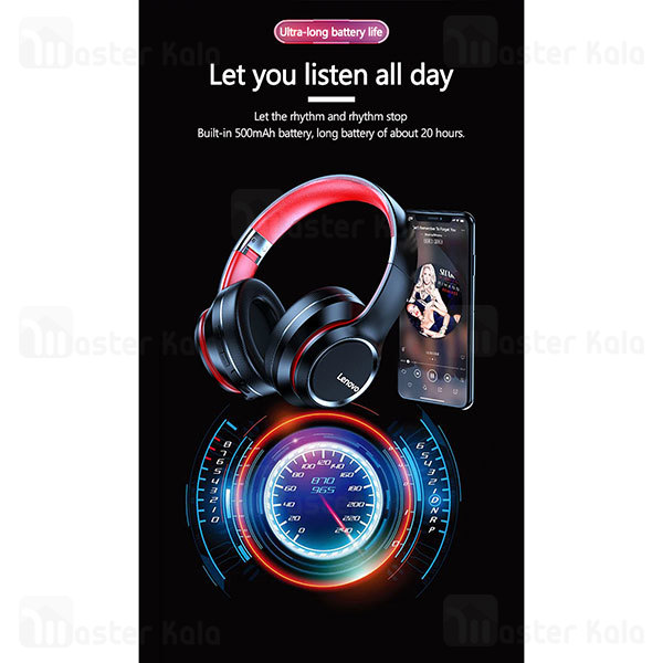 هدفون بلوتوث لنوو Lenovo HD200 Bluetooth Headphones