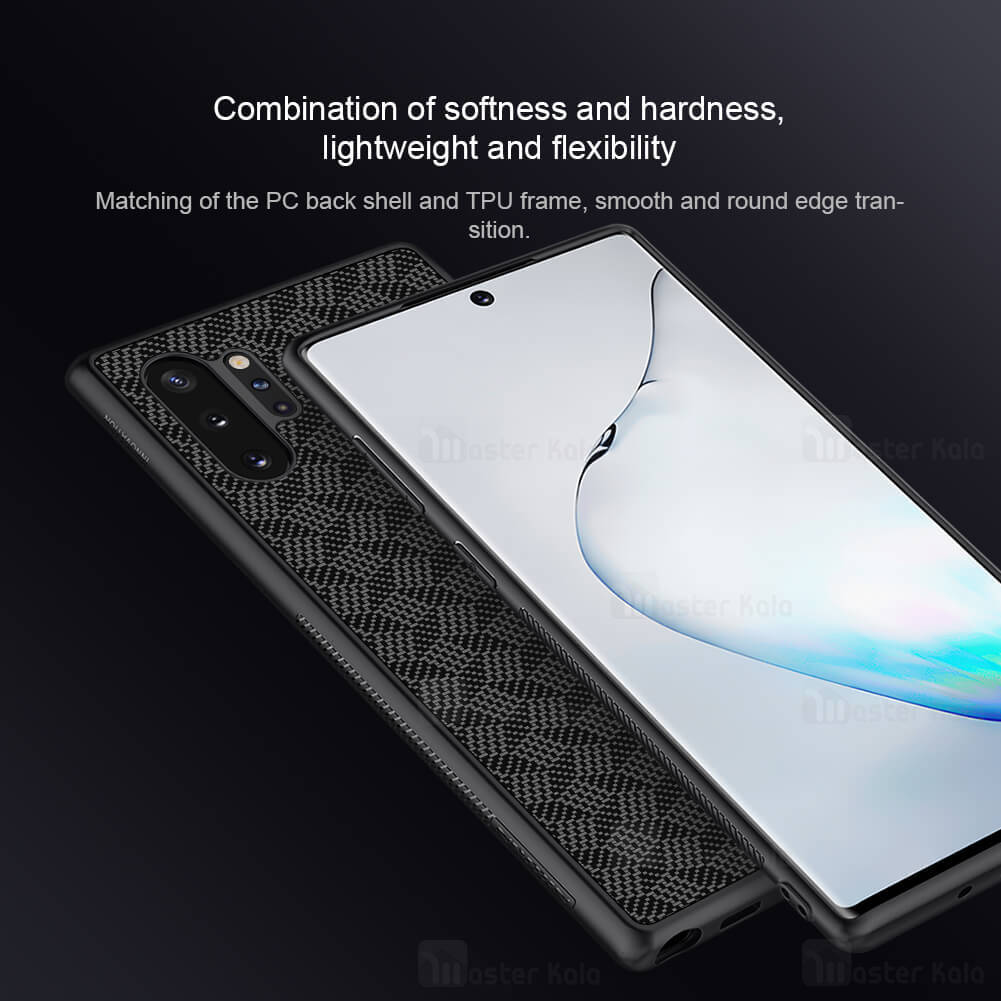 قاب فیبر کربنی نیلکین سامسونگ Samsung Galaxy Note 10 Plus Nillkin Synthetic Fiber Plaid