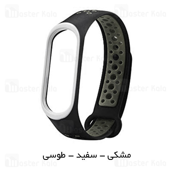 بند سیلیکونی طرح نایکی دستبند سلامتی شیائومی Mi Band 3 Ventilate Nike