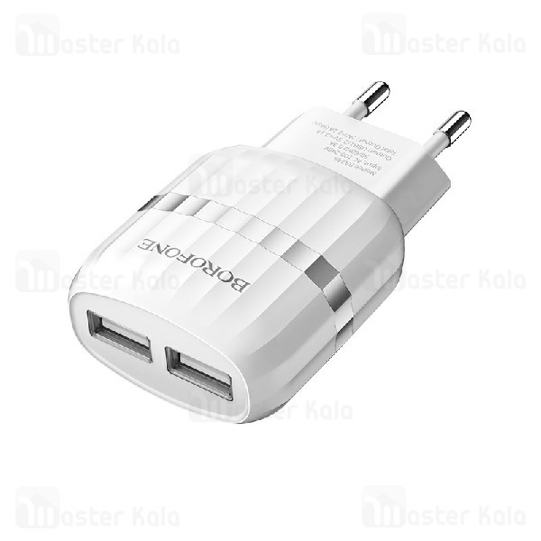 شارژر دیواری بروفون Borofone BA24A Dual Port Charger 2.4A