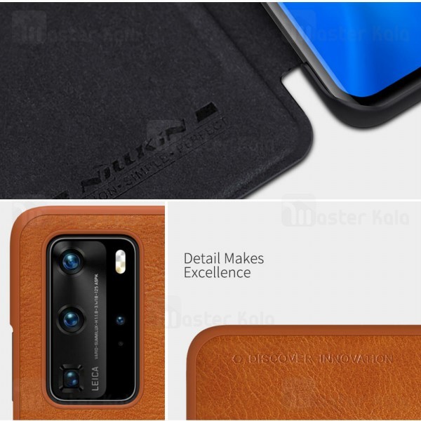 کیف چرمی Huawei P40 Pro Nillkin Qin Leather Case