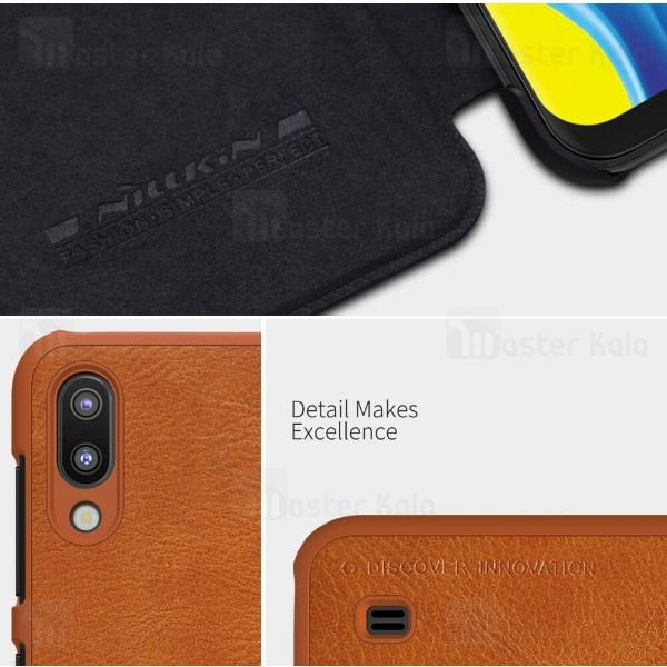 کیف چرمی Samsung Galaxy M10 Nillkin Qin Leather Case