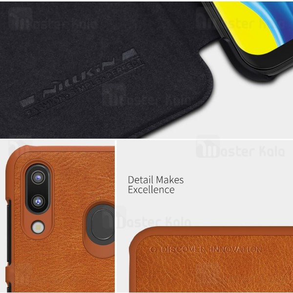 کیف چرمی Samsung Galaxy M20 Nillkin Qin Leather Case