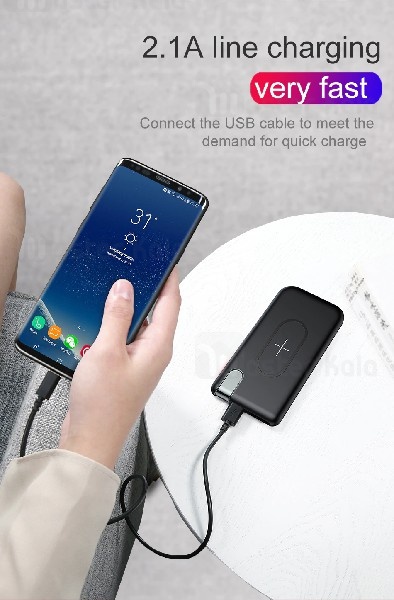 پاوربانک وایرلس 10000 میلی آمپر بیسوس Baseus Thin Version PPALL-QY01