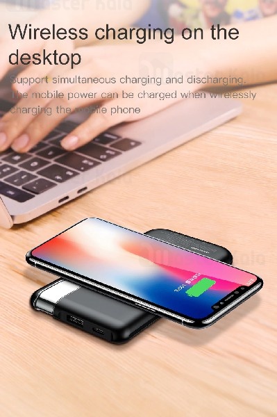 پاوربانک وایرلس 10000 میلی آمپر بیسوس Baseus Thin Version PPALL-QY01