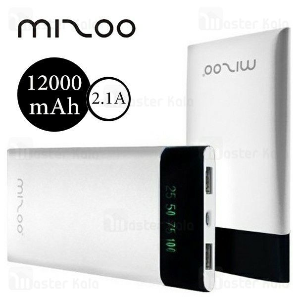 پاوربانک 12000 میلی آمپر میزو Mizoo L36 Phantom Power Bank توان 2.1 آمپر