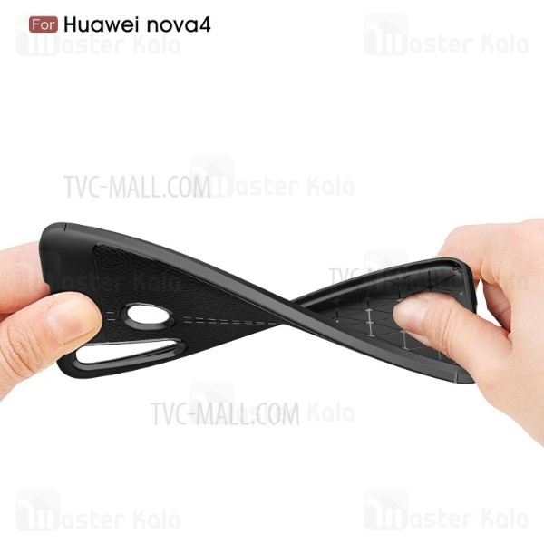 قاب طرح چرم Huawei Nova 4 Auto Focus Jelly Case