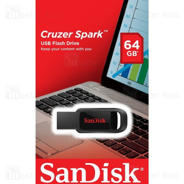 فلش مموری 64 گیگابایت سن دیسک Sandisk Cruzer Spark SDCZ61