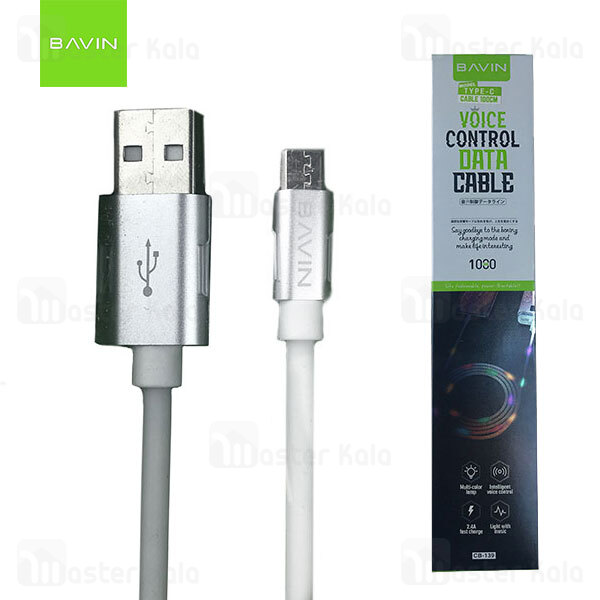 کابل میکرو یو اس بی باوین Bavin CB-139 Cable توان 2.4 آمپر و طول 1 متر