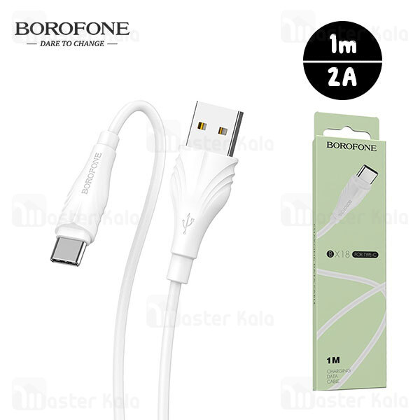 کابل Type C بروفون Borofone BX18 Cable توان 2 آمپر و طول 1 متر