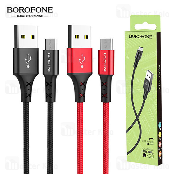 کابل میکرو یو اس بی بروفون Borofone BX20 Cable توان 2 آمپر و طول 1 متر