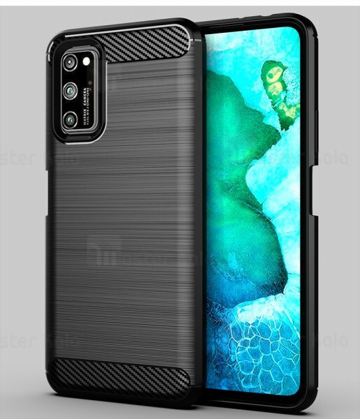 قاب محافظ ژله ای هواوی Huawei Honor V30 / V30 Pro Rugged Armor Fiber Carbon