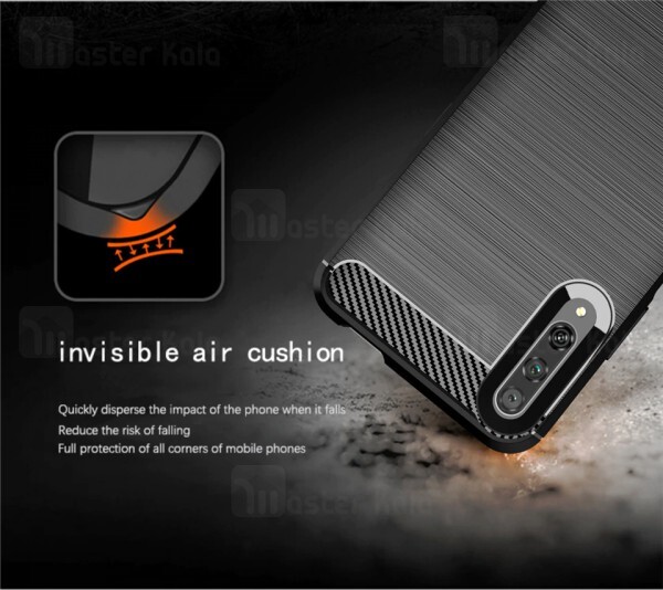 قاب محافظ ژله ای Huawei Y9s / Honor 9x Pro Fiber Carbon Rugged Armor Case