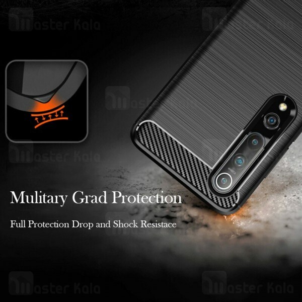 قاب محافظ ژله ای Xiaomi Mi 10 / Mi 10 Pro Fiber Carbon Rugged Armor Case