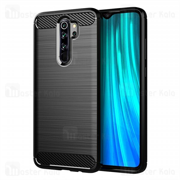 قاب محافظ ژله ای شیائومی Xiaomi Redmi Note 8 Pro Rugged Armor Fiber Carbon