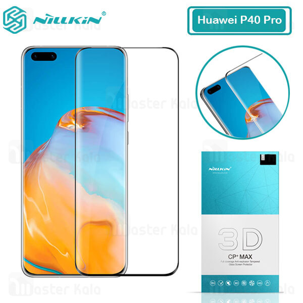 محافظ صفحه شیشه ای دورچسب تمام صفحه نیلکین Huawei P40 Pro / P40 Pro Plus 3D CP+ Max