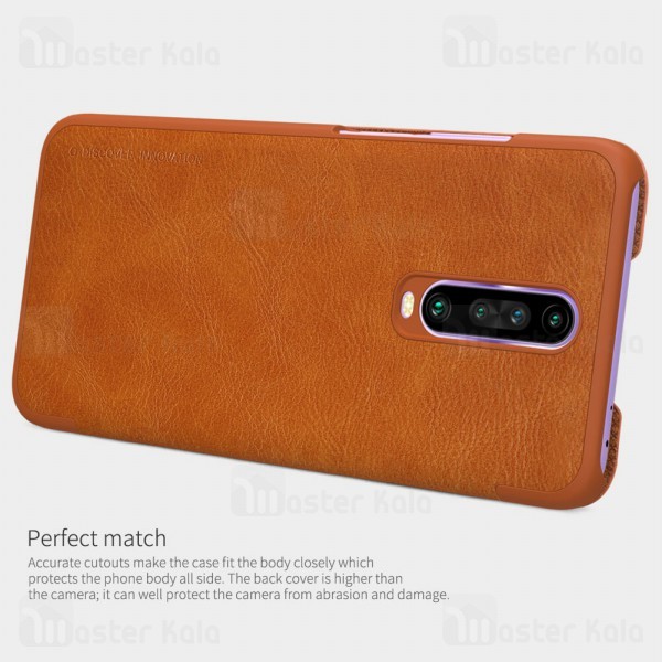 کیف چرمی نیلکین شیائومی Xiaomi Redmi K30 / Poco X2 Nillkin Qin Leather Case