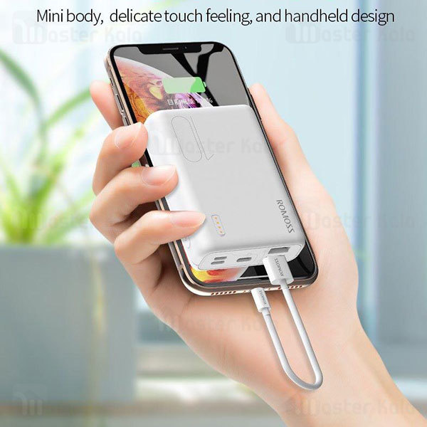 پاوربانک 10000 میلی آمپر روموس Romoss Powerbank PSL10 توان 2.1 آمپر