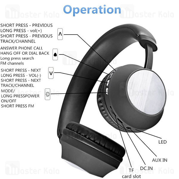 هدفون بلوتوث سودو SODO SD-1008 Bluetooth Headphones رم خور