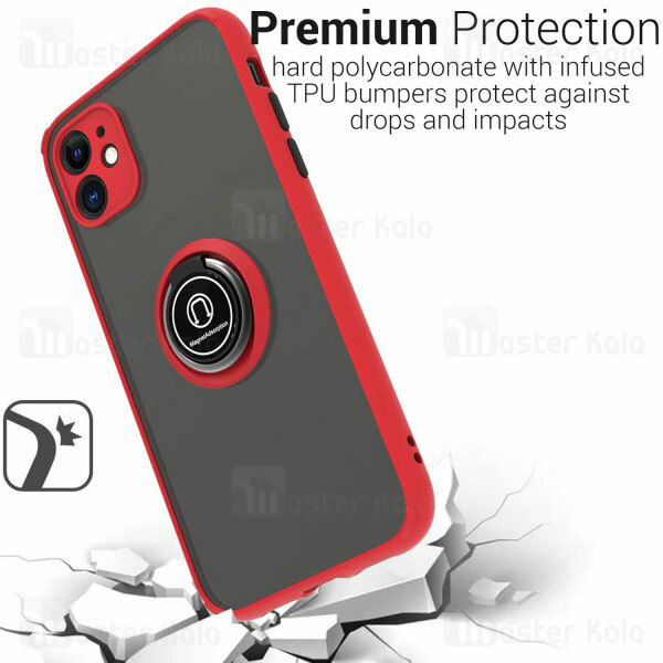 قاب محافظ Apple iPhone 11 Matte Hybrid Ring Case