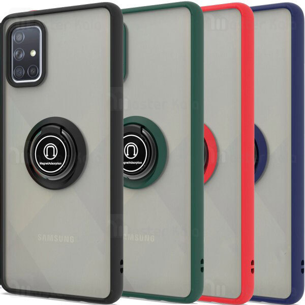 قاب مات هیبریدی انگشتی Samsung Galaxy A51 / A515 Matte Hybrid Ring Case