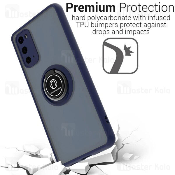 قاب محافظ Samsung Galaxy S20 Matte Hybrid Ring Case