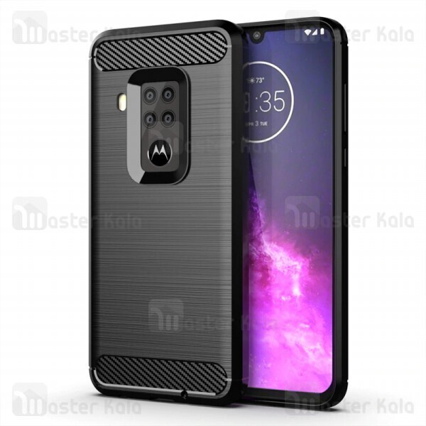 قاب محافظ ژله ای Motorola One Zoom / One Pro Fiber Carbon Rugged Armor Case