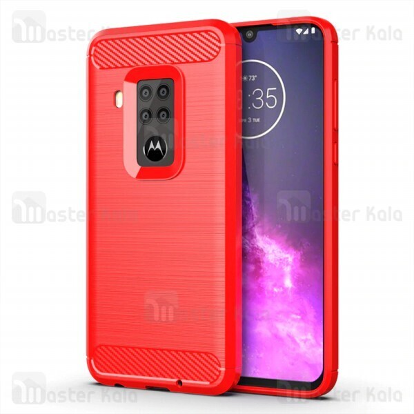 قاب محافظ ژله ای Motorola One Zoom / One Pro Fiber Carbon Rugged Armor Case