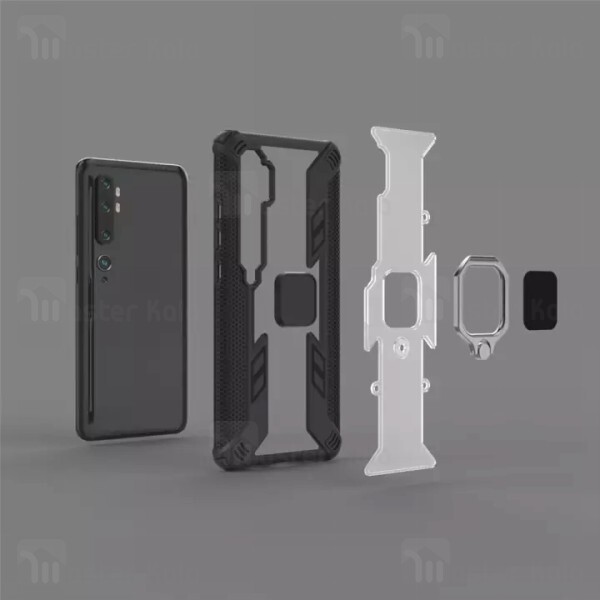 قاب Xiaomi Mi CC9 Pro / Mi Note 10 / Note 10 Pro Lenuo Armor Ring Holder Case