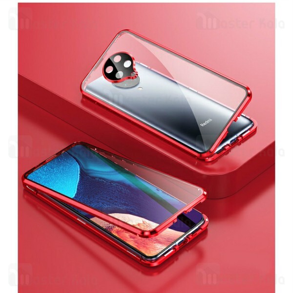 قاب مگنتی 360 درجه شیائومی Xiaomi Redmi K30 Pro Magnetic 3 in 1 Case دارای گلس صفحه و محافظ لنز