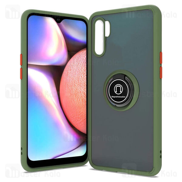 قاب مات هیبریدی انگشتی Huawei P30 Pro Matte Hybrid Ring Case