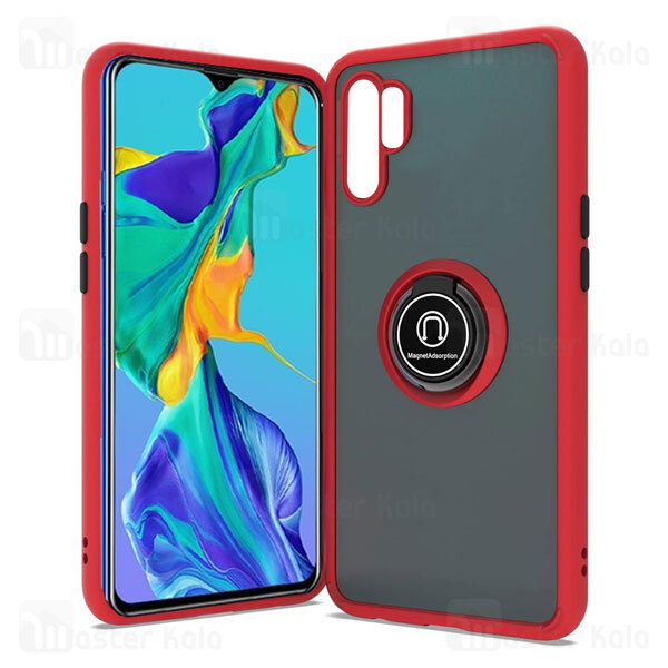 قاب مات هیبریدی انگشتی Huawei P30 Pro Matte Hybrid Ring Case