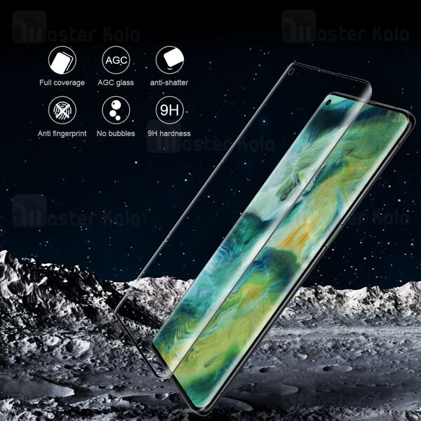 محافظ صفحه شیشه ای دورچسب تمام صفحه نیلکین Oppo Find X2 / Find X2 Pro 3D CP+ Max