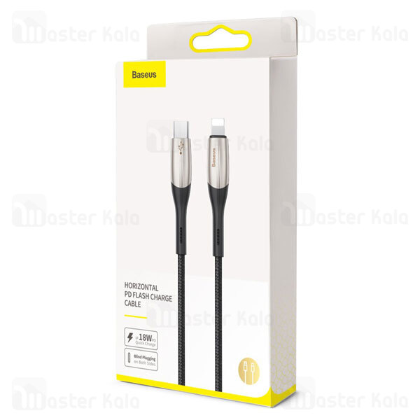 کابل تایپ سی به آیفونی Baseus Horizontal PD Flash CATLSP-01 1M 18W